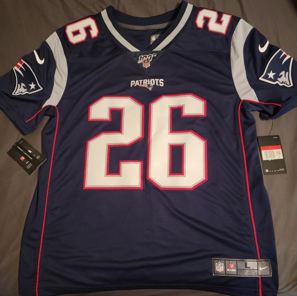 Men's Sony Michel New England Patriots Jersey